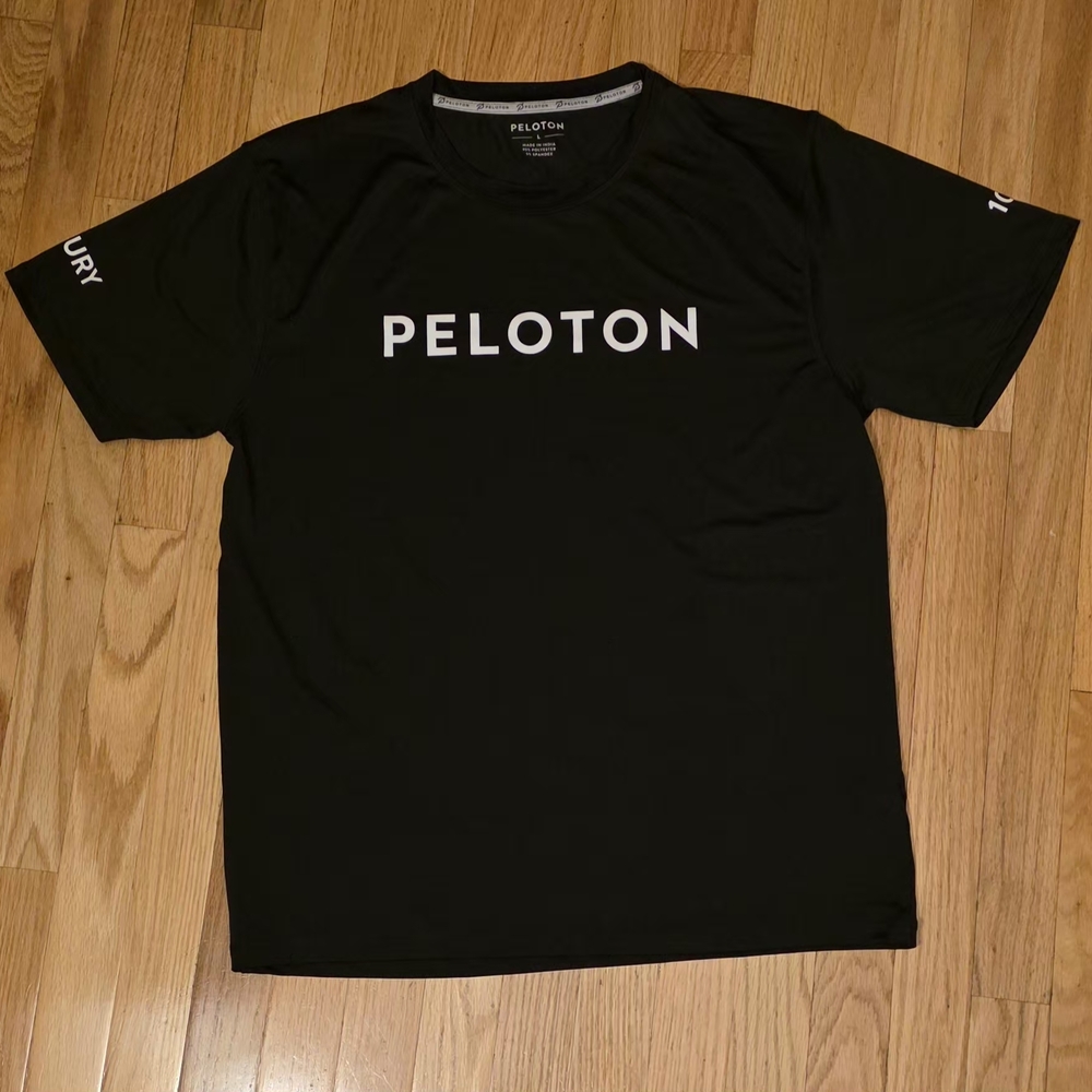 Peloton Men's L Black Century 100 Dri-fit SS Shirt